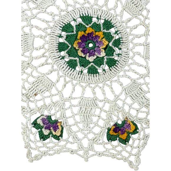 10 Piece Vintage Doily Doilies Lot Table Granny Farmhouse Crochet Floral - Picture 5 of 10